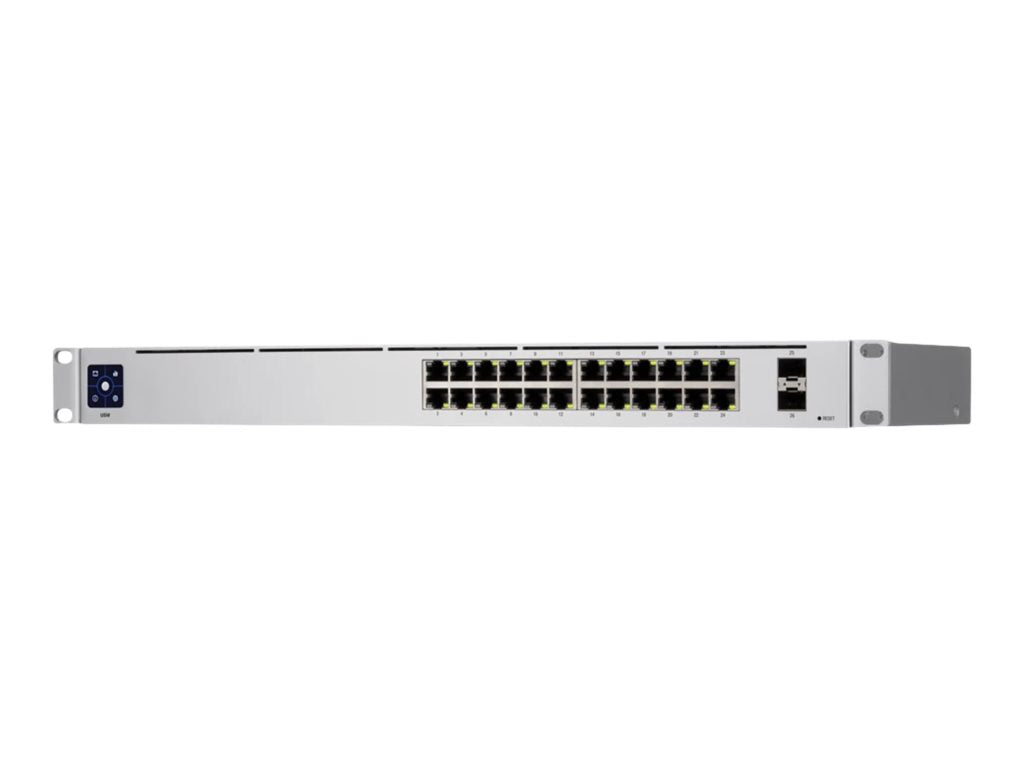 Ubiquiti UniFi Switch USW-24 - Conmutador - Gestionado - 24 x 10/100/1000 + 2 x Gigabit SFP - montaje en rack, sobremesa