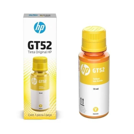 HP GT52 - 70 ml - amarillo - original - recarga de tinta - para HP 11X, 31X; Deskjet GT 58XX; Smart Tank 500, 51X, 530, 6001, 615, 70XX, 73XX, 76XX